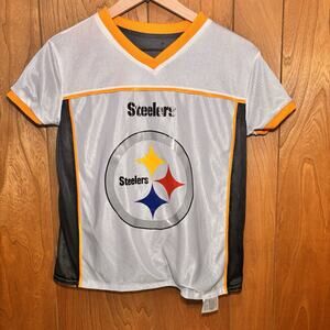 Pittsburgh Steelers Youth NFL Flag Football Reversible Jersey Medium Play 60 USA